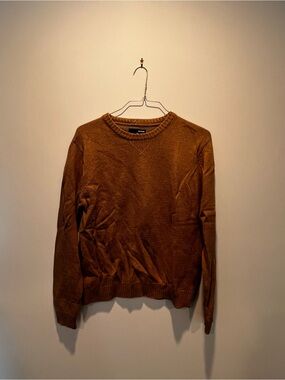 Basic Editions Men's Crewneck Sweater in Brown